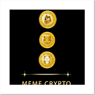 MEME CRYPTO Posters and Art